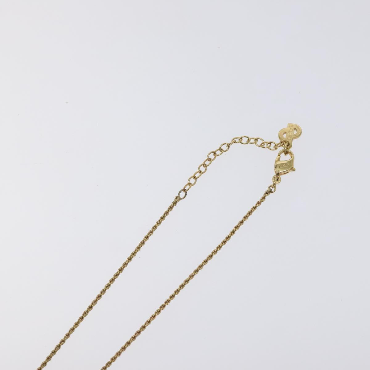 Christian Dior Necklace metal Gold Auth 125856