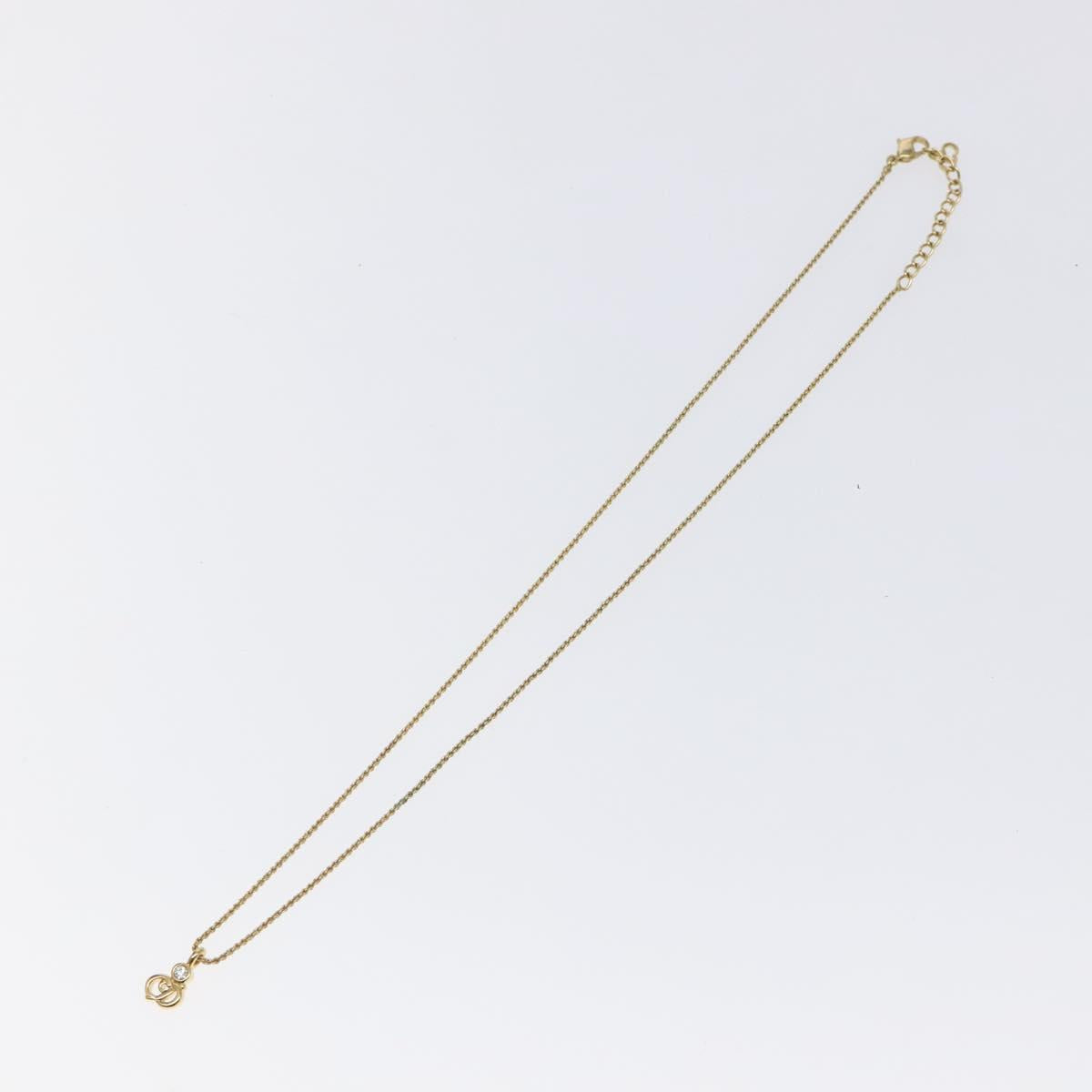 Christian Dior Necklace metal Gold Auth 125859