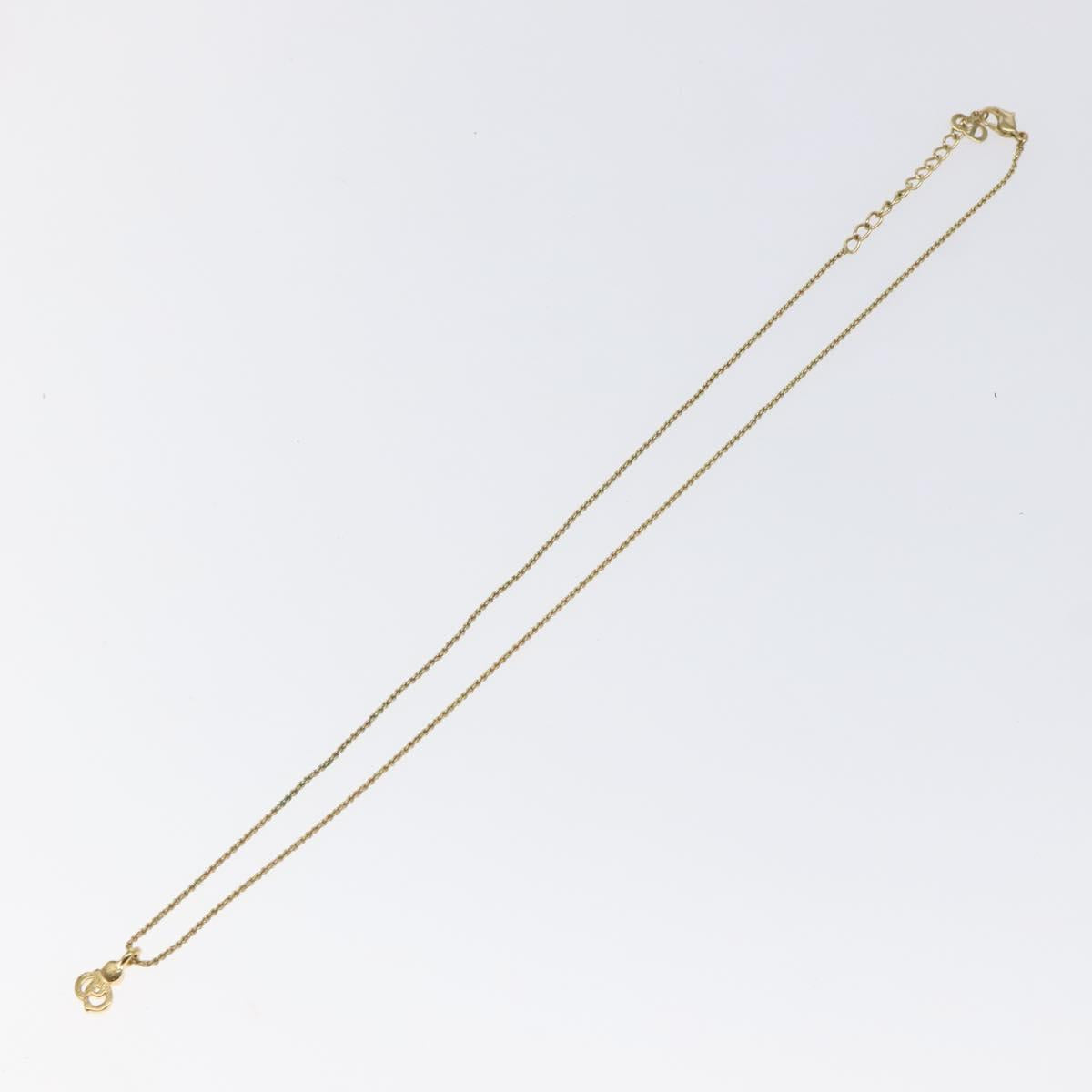 Christian Dior Necklace metal Gold Auth 125859