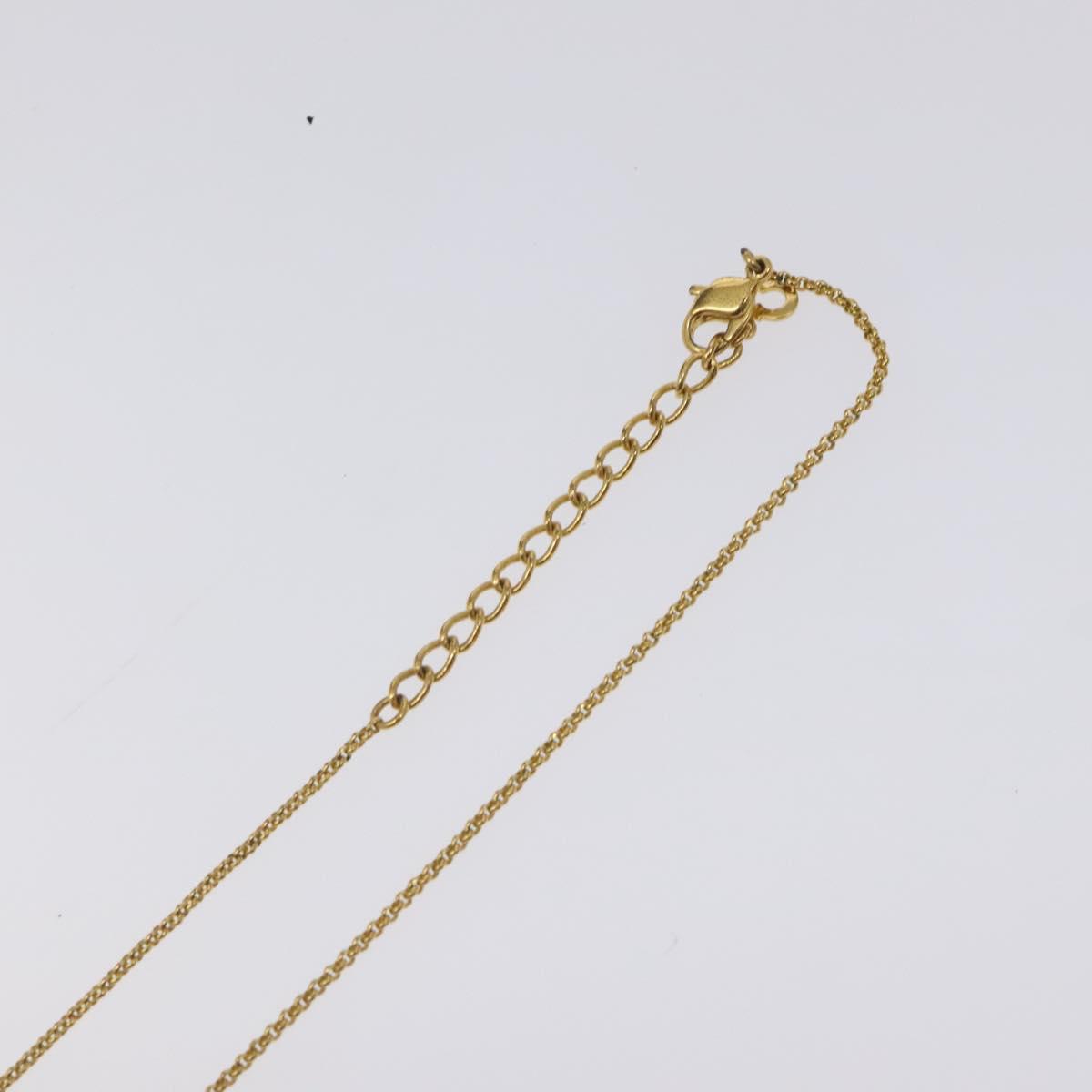 Christian Dior Necklace metal Gold Tone Auth 125891
