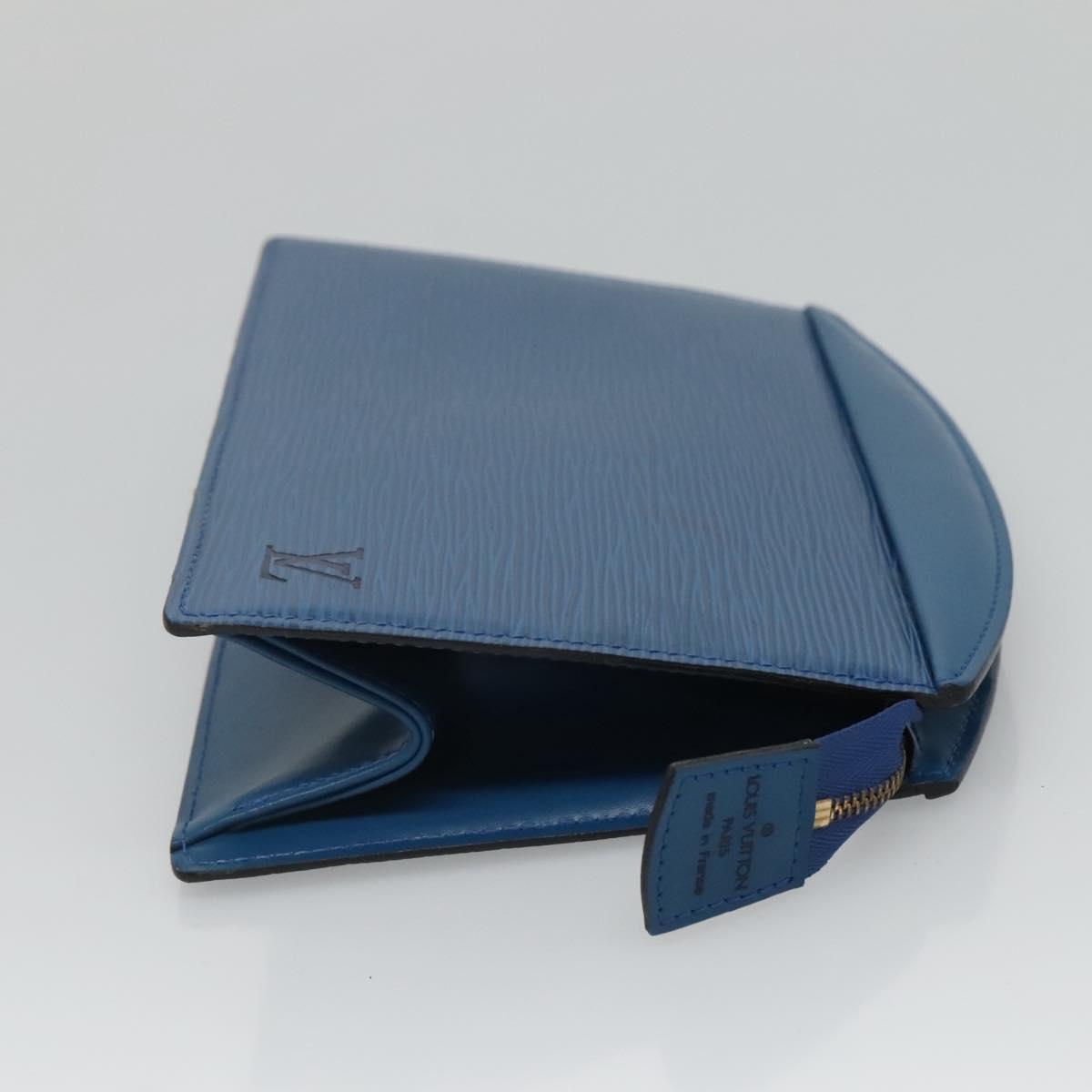 LOUIS VUITTON Epi Trousse Crete Pouch Blue M48405 LV Auth 126015