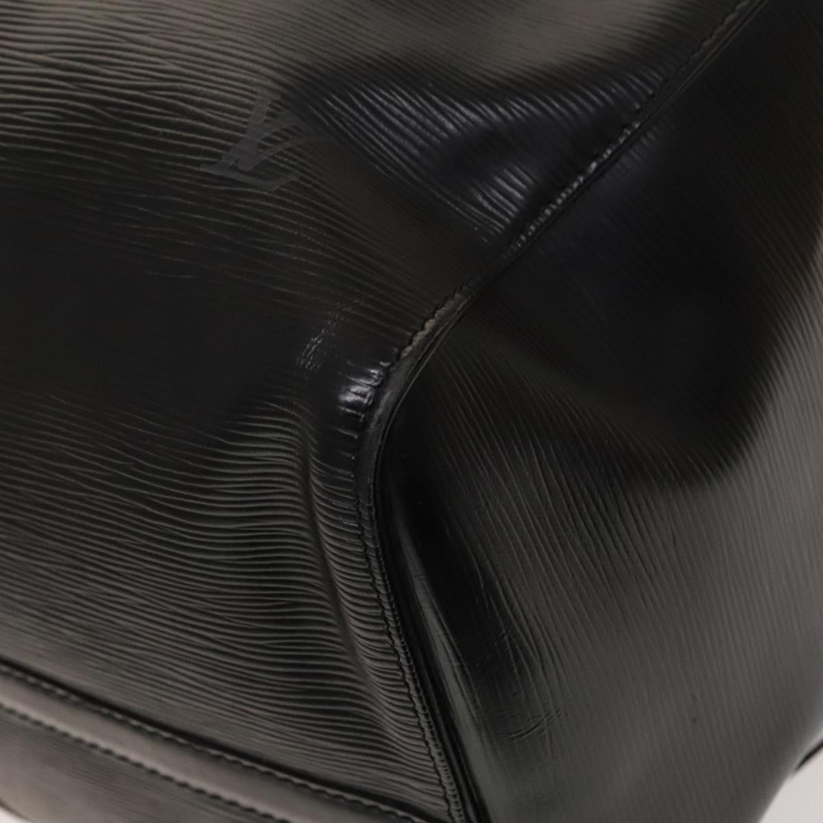 LOUIS VUITTON Epi Keepall 50 Boston Bag Black M42962 LV Auth 126080