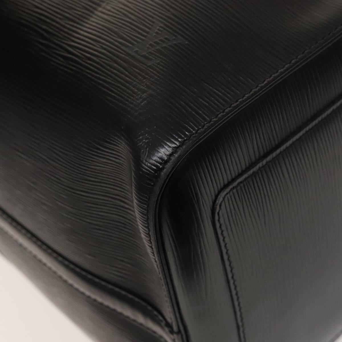 LOUIS VUITTON Epi Keepall 50 Boston Bag Black M42962 LV Auth 126080