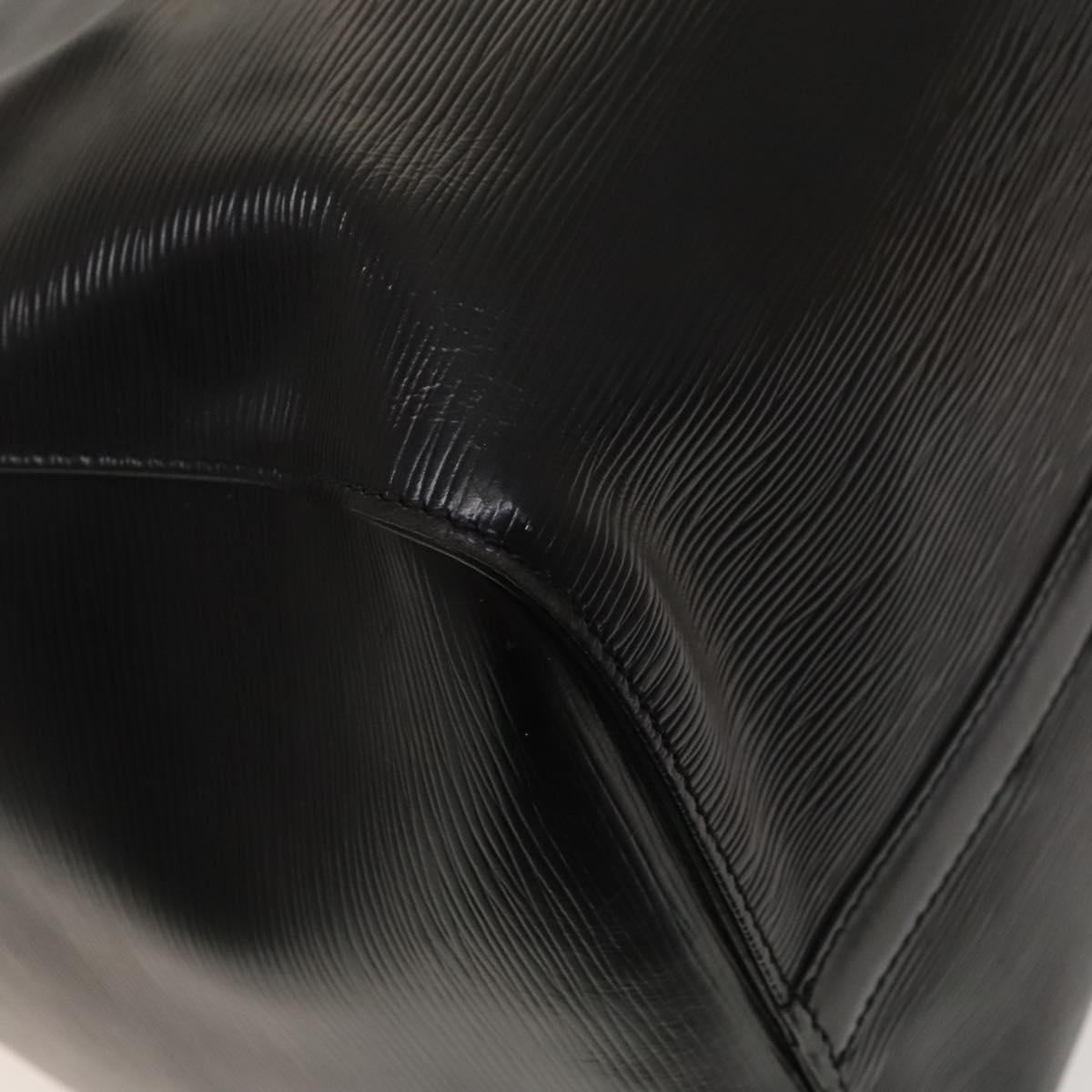 LOUIS VUITTON Epi Keepall 50 Boston Bag Black M42962 LV Auth 126080