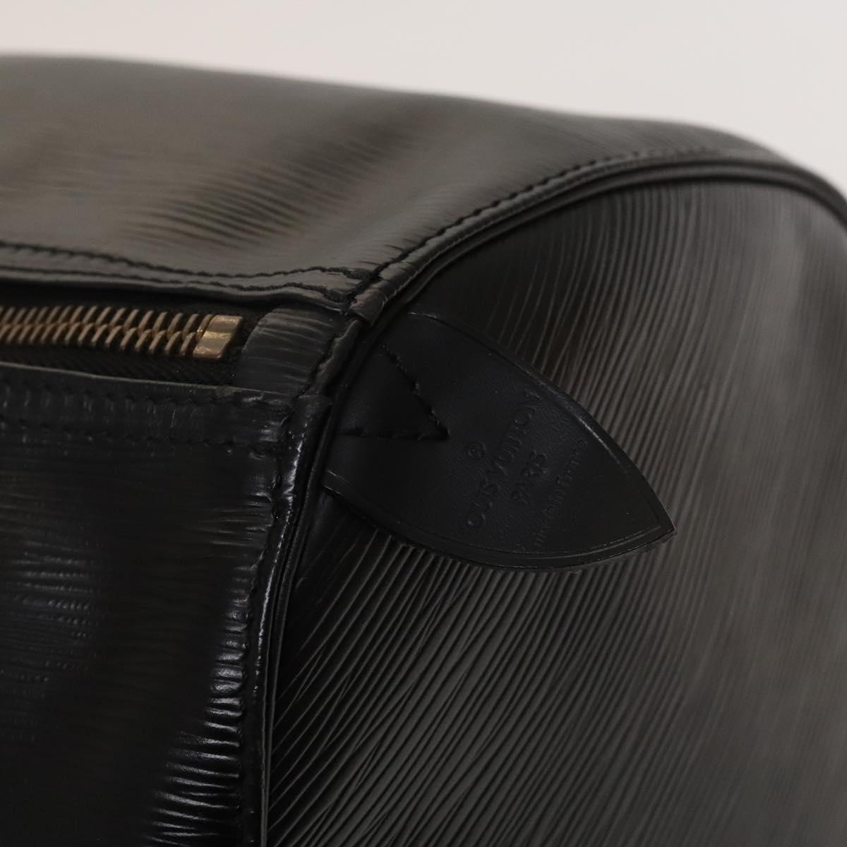 LOUIS VUITTON Epi Keepall 50 Boston Bag Black M42962 LV Auth 126080