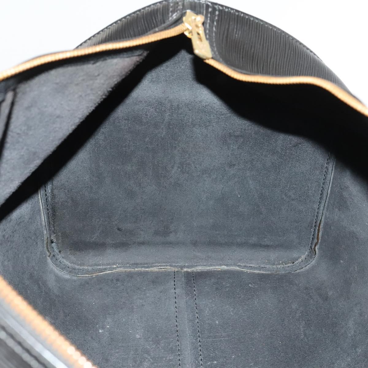 LOUIS VUITTON Epi Keepall 50 Boston Bag Black M42962 LV Auth 126080