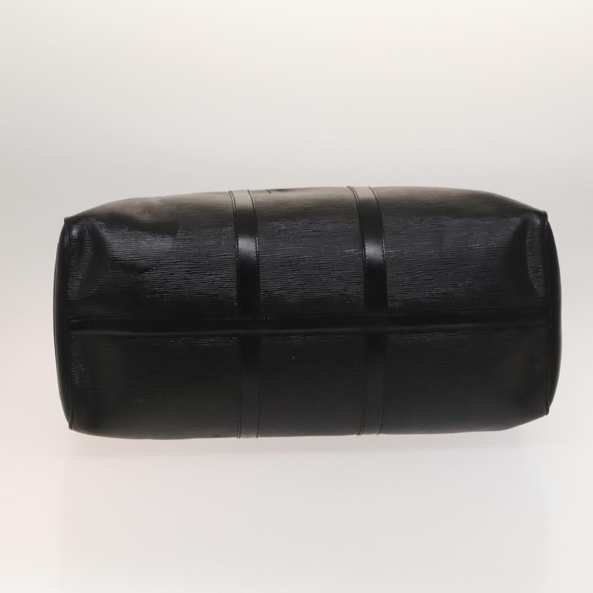 LOUIS VUITTON Epi Keepall 50 Boston Bag Black M42962 LV Auth 126080