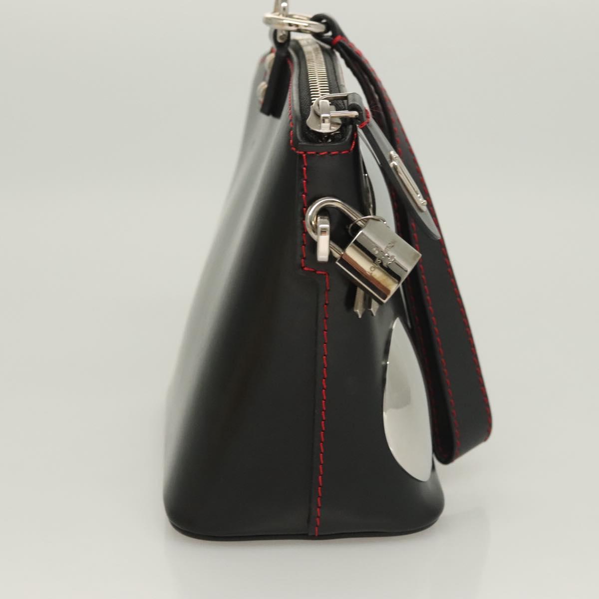 LOUIS VUITTON Suhari Mini Lockit Hand Bag Black M42019 LV Auth 126090M