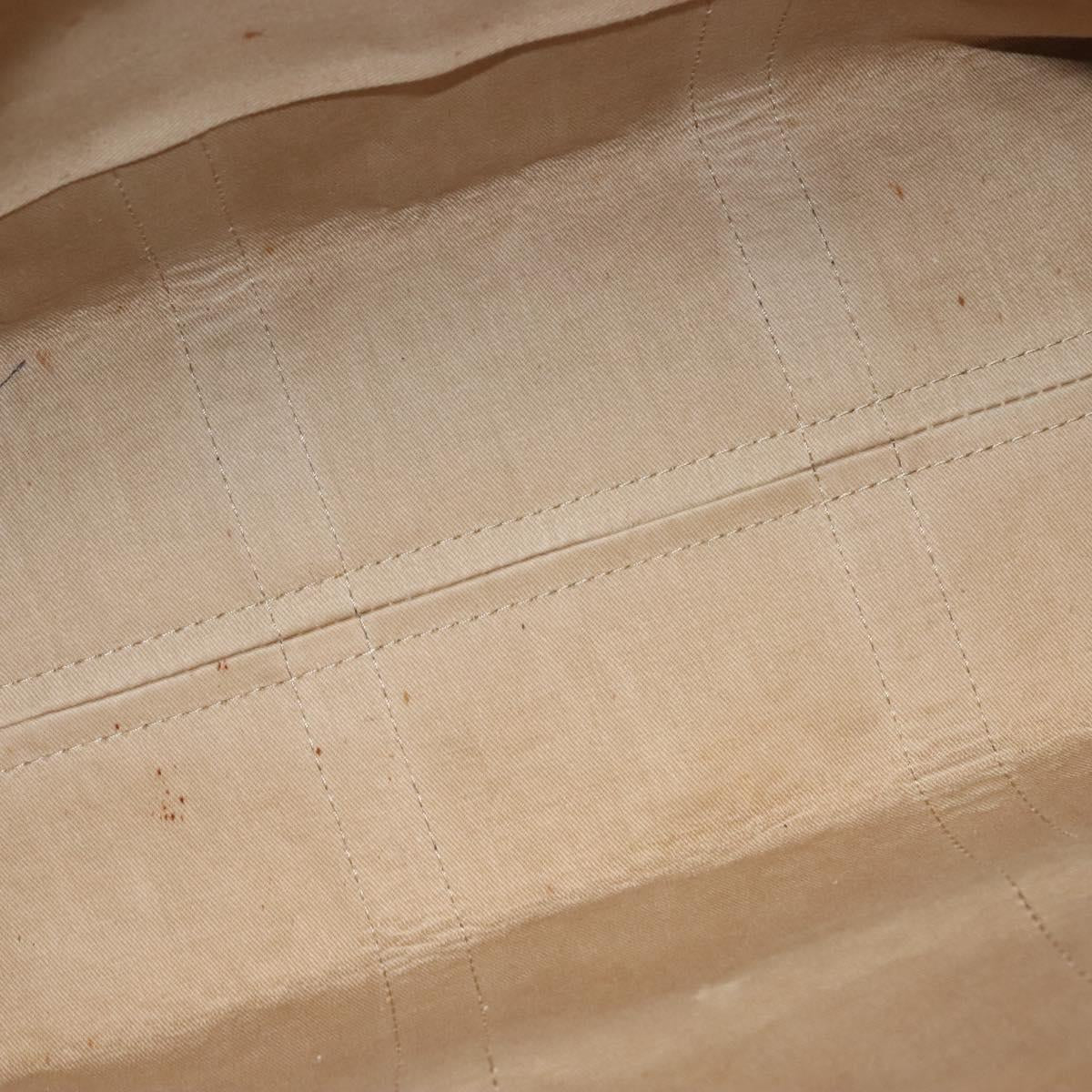 Christian Dior Trotter Canvas Hand Bag Navy Gold Auth 126103