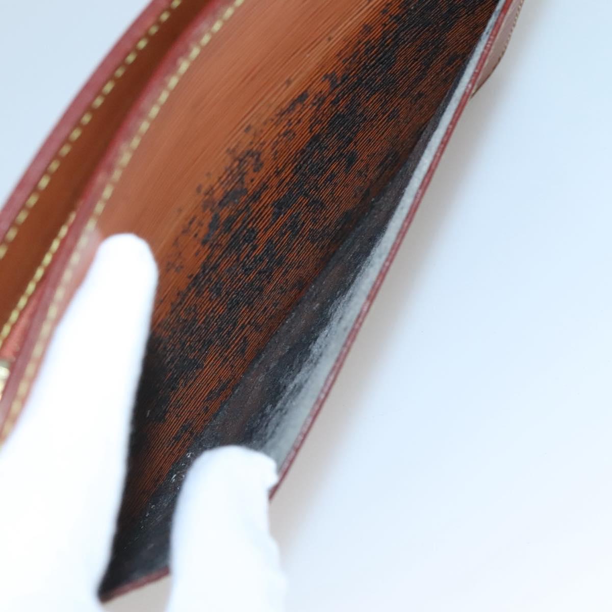 LOUIS VUITTON Epi Pochette Homme Clutch Bag Zipangu Gold M52528 LV Auth 126195