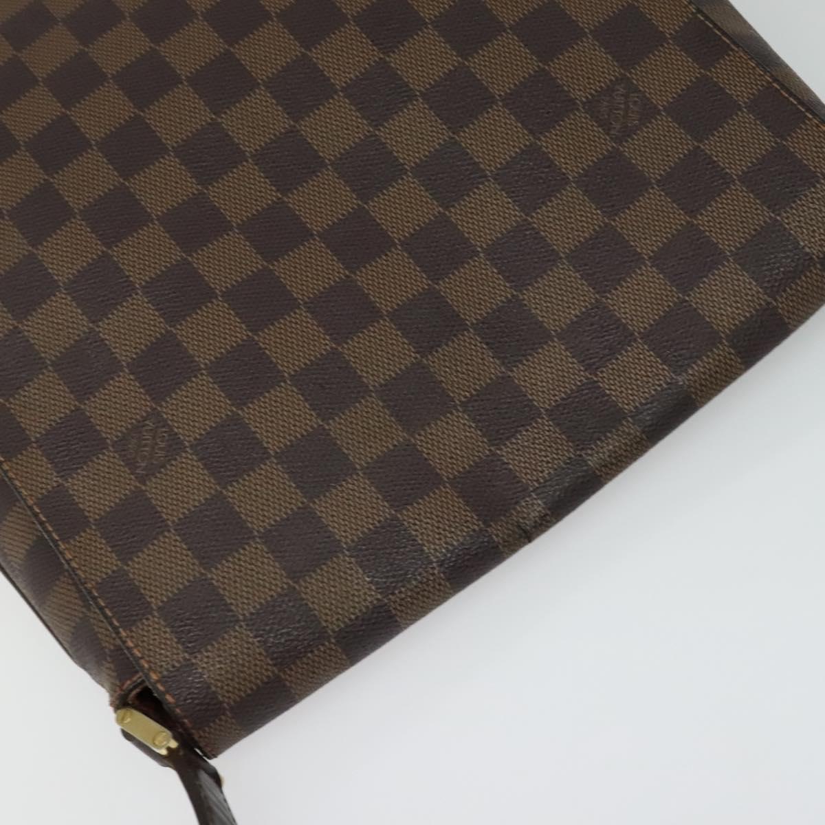 LOUIS VUITTON Damier Ebene Musette Shoulder Bag N51302 LV Auth 126199