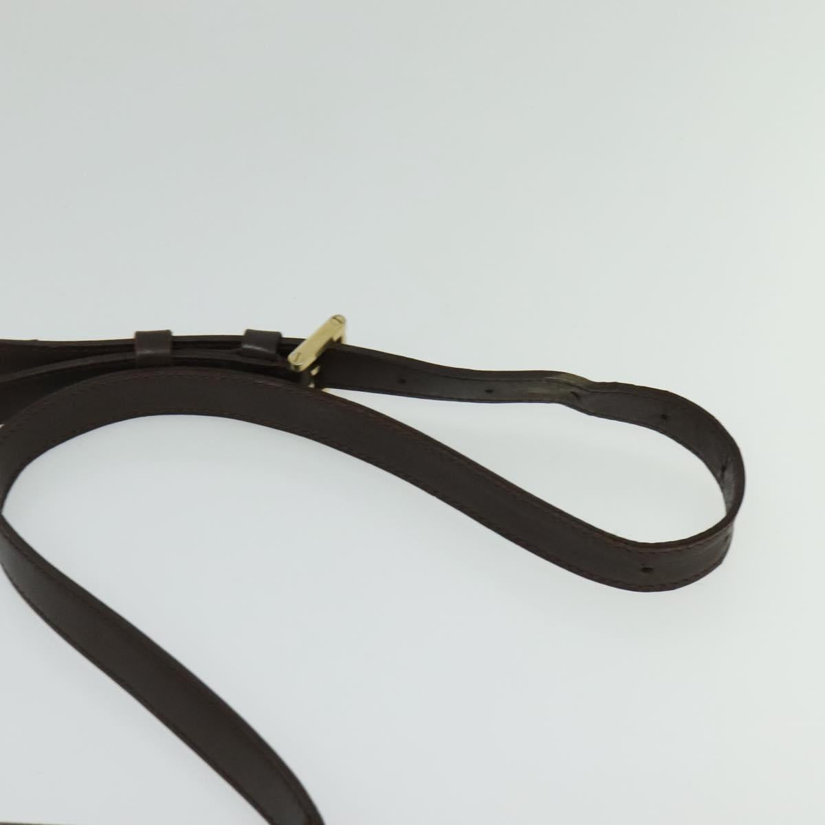 LOUIS VUITTON Damier Ebene Musette Shoulder Bag N51302 LV Auth 126199