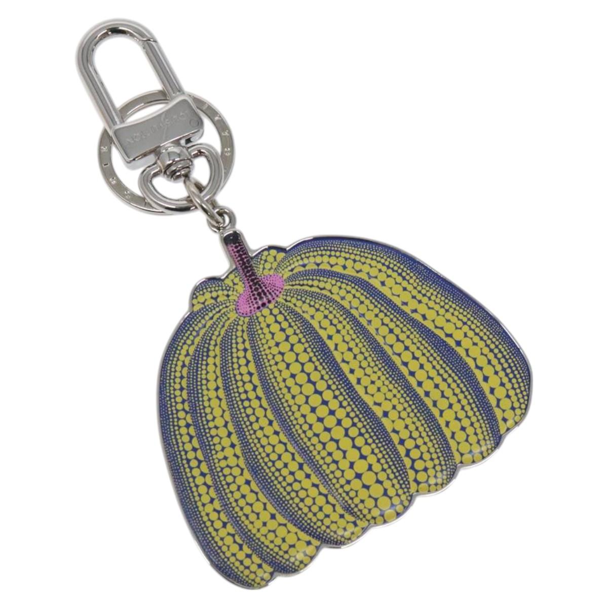 LOUIS VUITTON Porte Cles Pumpkin Key Ring metal Yellow M01103 LV Auth 126203M