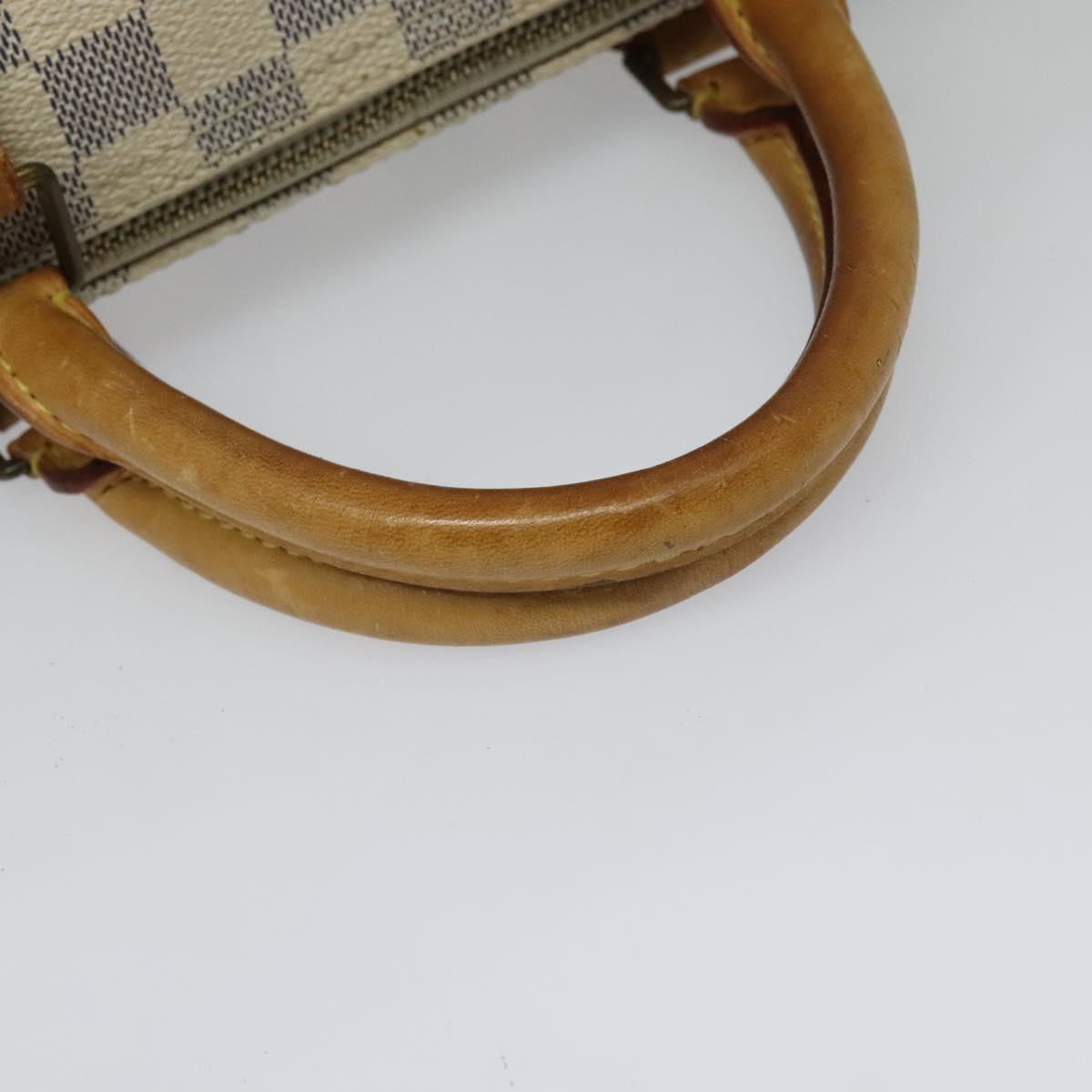 LOUIS VUITTON Damier Azur Speedy 30 Hand Bag N41533 LV Auth 126214