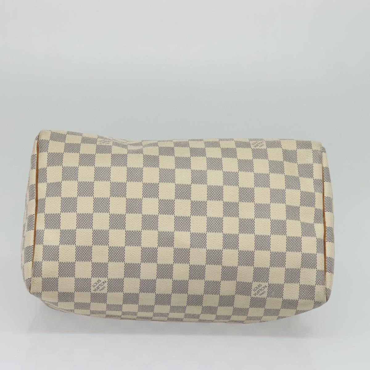 LOUIS VUITTON Damier Azur Speedy 30 Hand Bag N41533 LV Auth 126214