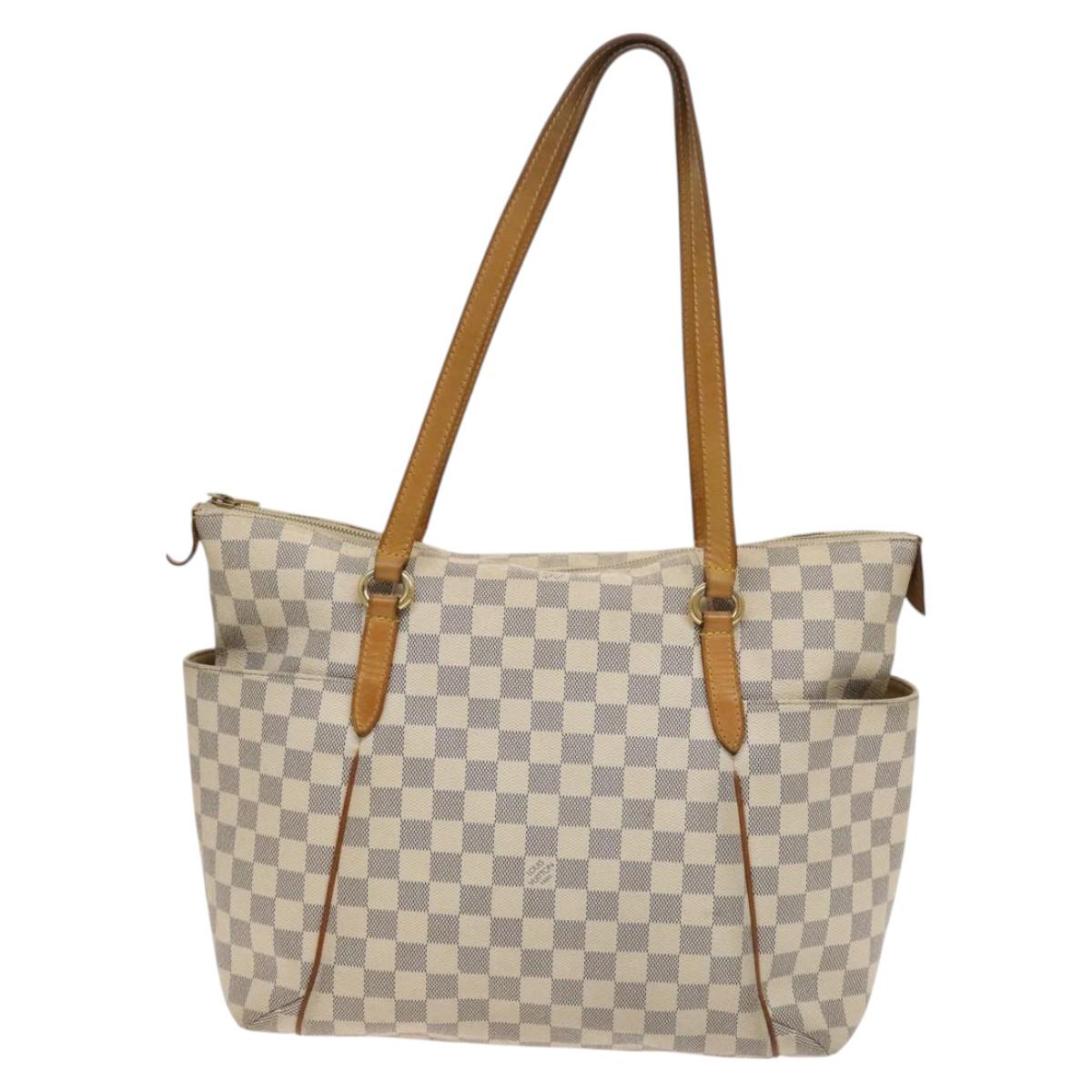 LOUIS VUITTON Damier Azur Totally MM Tote Bag N51262 LV Auth 126221