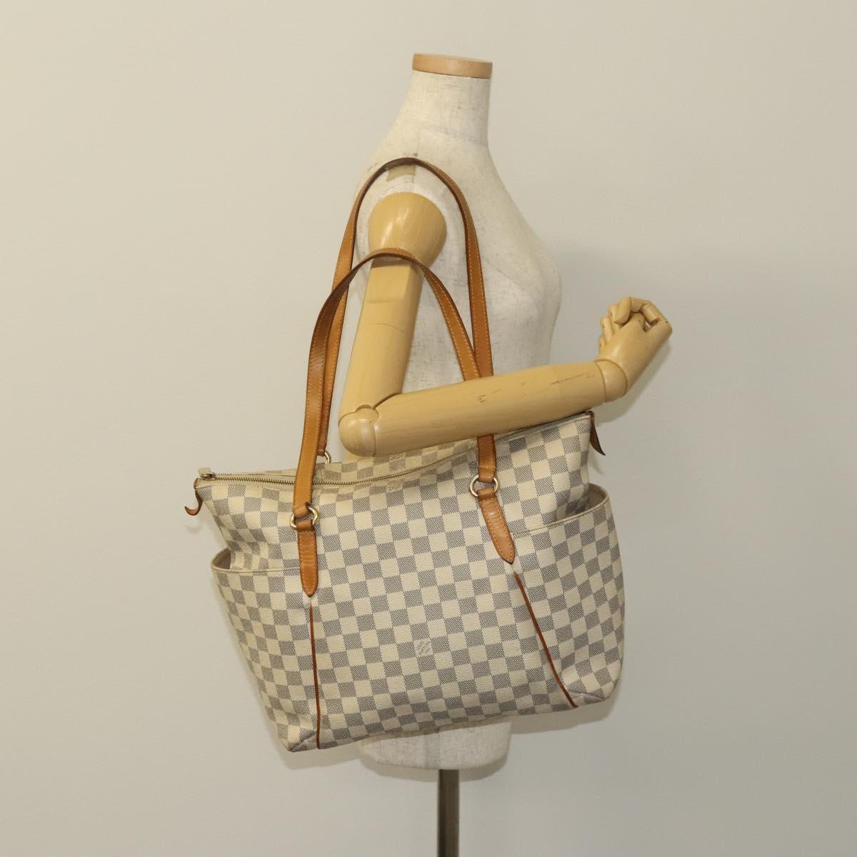 LOUIS VUITTON Damier Azur Totally MM Tote Bag N51262 LV Auth 126221
