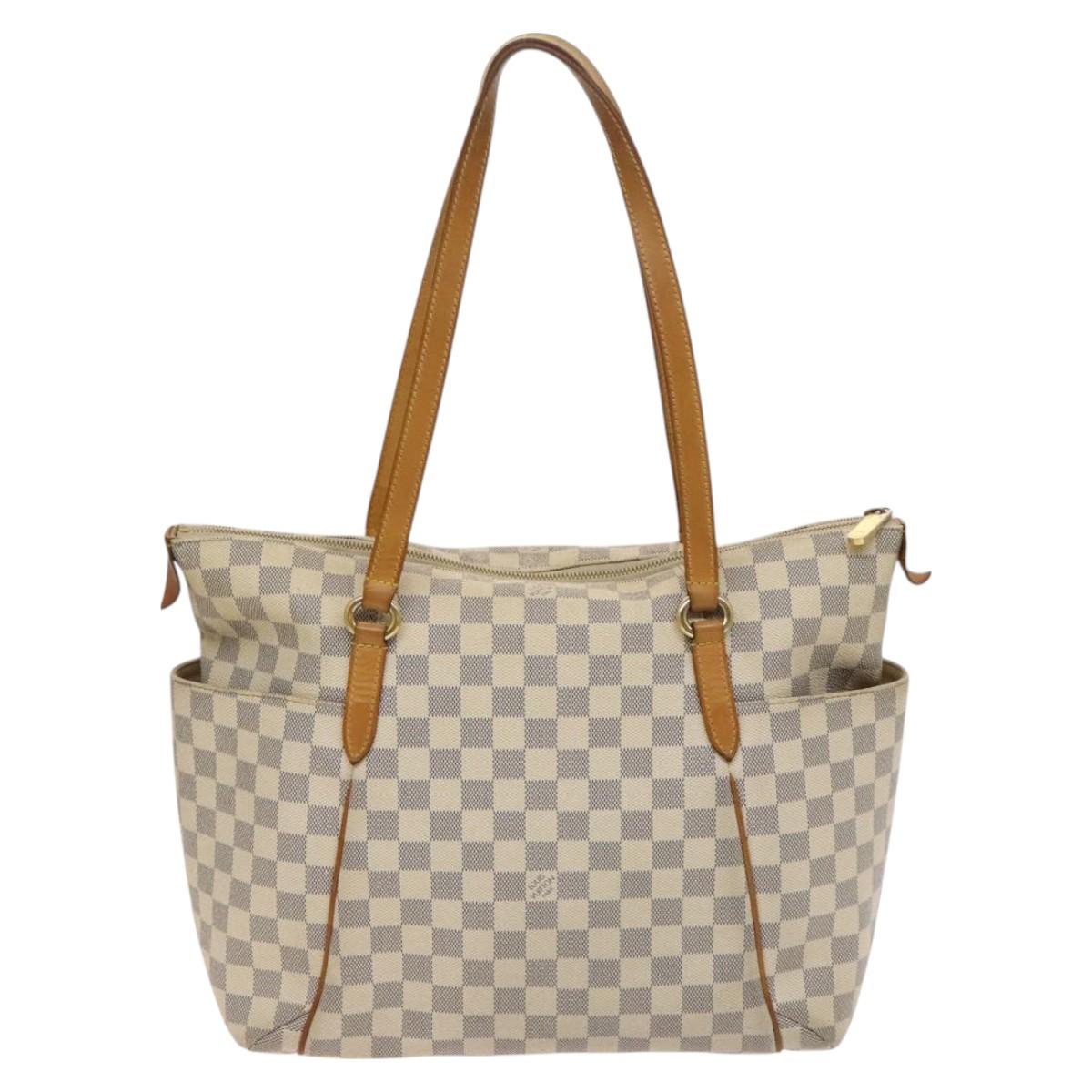 LOUIS VUITTON Damier Azur Totally MM Tote Bag N51262 LV Auth 126221