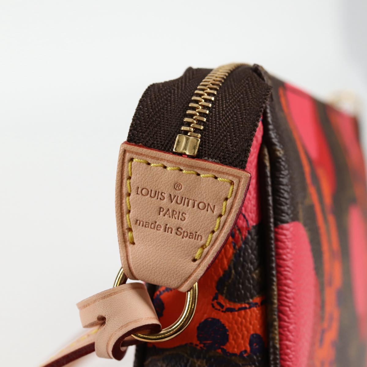 LOUIS VUITTON Monogram La Mage Pochette Accessoires Red M41604 LV Auth 126224SM