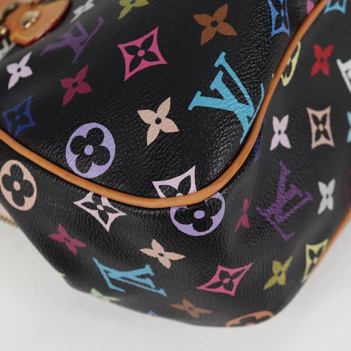 LOUIS VUITTON Monogram Multicolor Gracie MM Hand Bag Black M92591 Auth 126225SV