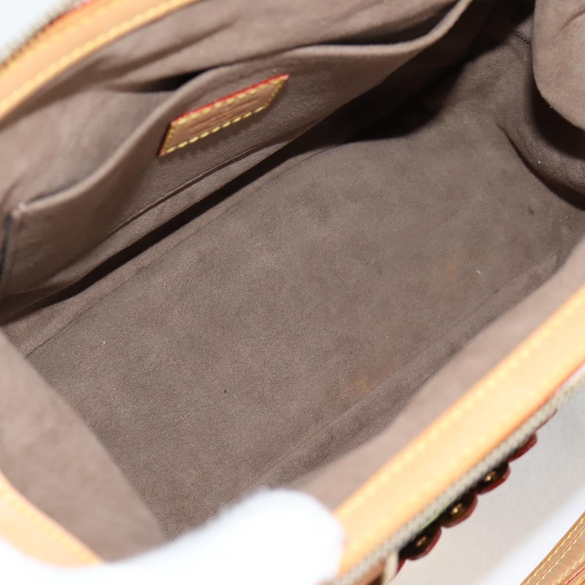 LOUIS VUITTON Monogram Multicolor Gracie MM Hand Bag Black M92591 Auth 126225SV