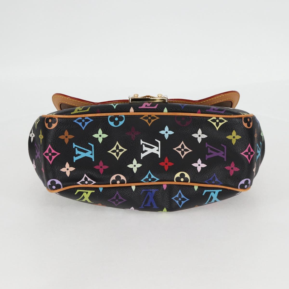 LOUIS VUITTON Monogram Multicolor Gracie MM Hand Bag Black M92591 Auth 126225SV
