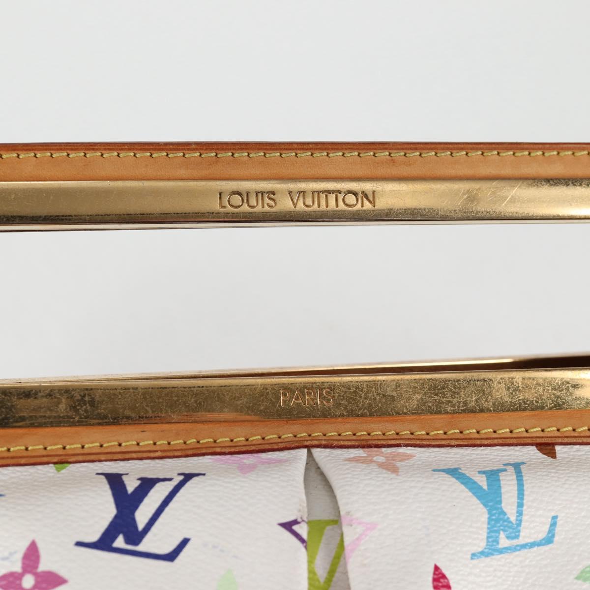 LOUIS VUITTON Monogram Multicolor Judy GM Shoulder Bag White M40253 Auth 126227V