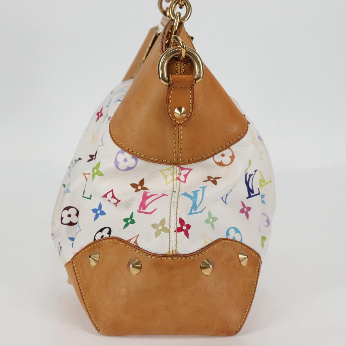 LOUIS VUITTON Monogram Multicolor Judy GM Shoulder Bag White M40253 Auth 126227V