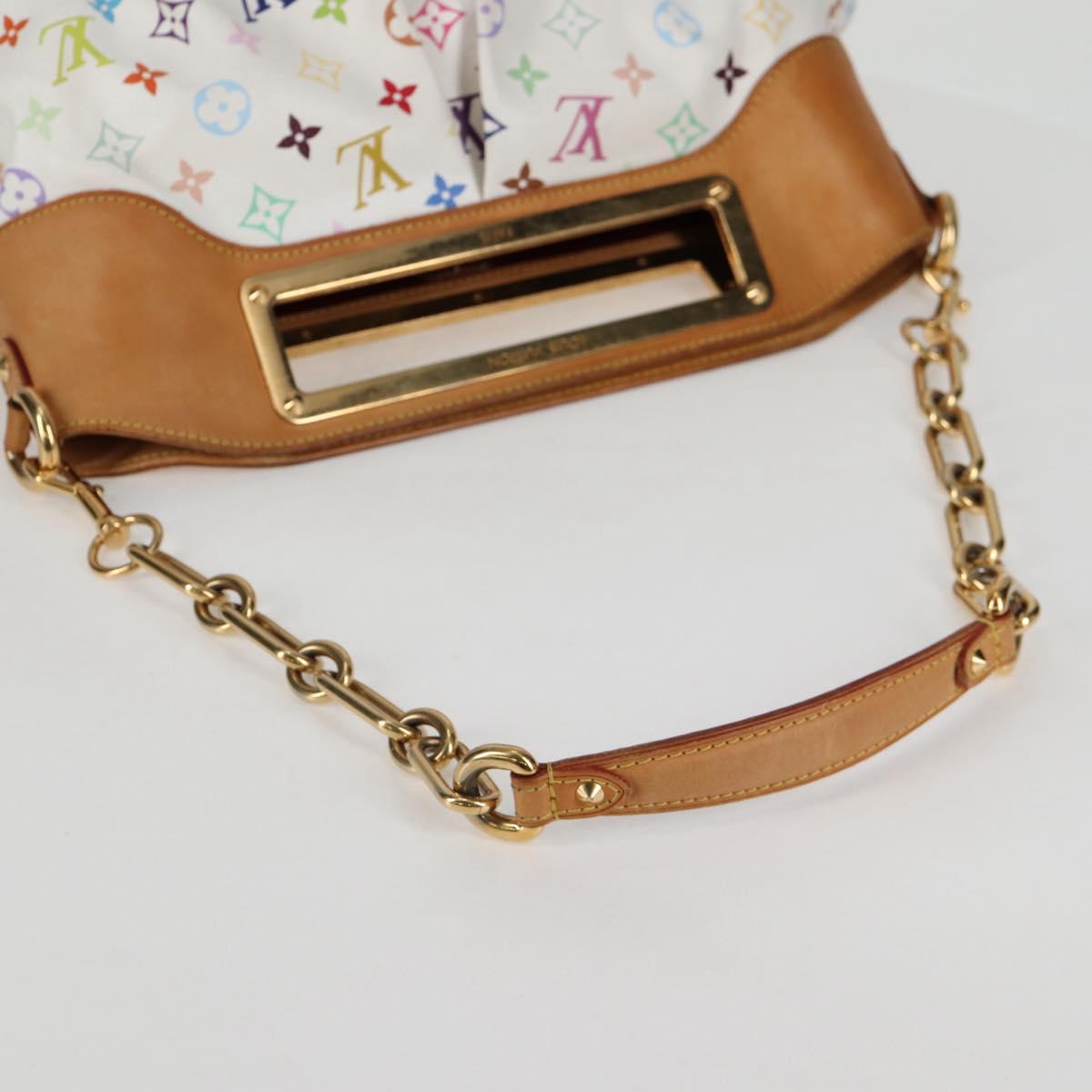 LOUIS VUITTON Monogram Multicolor Judy GM Shoulder Bag White M40253 Auth 126227V