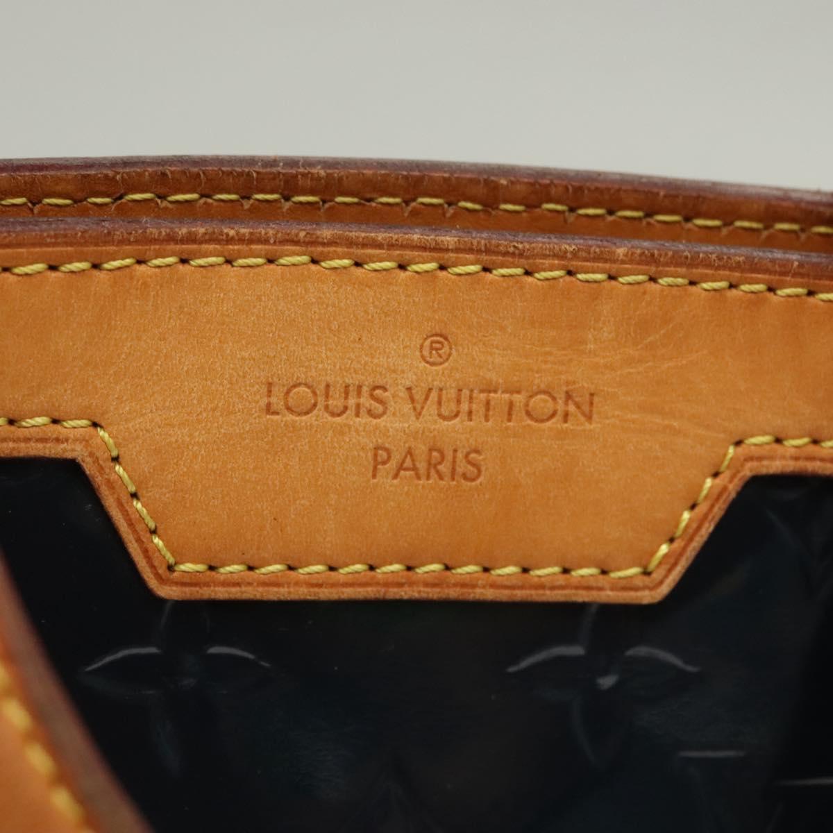LOUIS VUITTON Vernis Blair MM Hand Bag 2way Grand blue M90054 LV Auth 126234