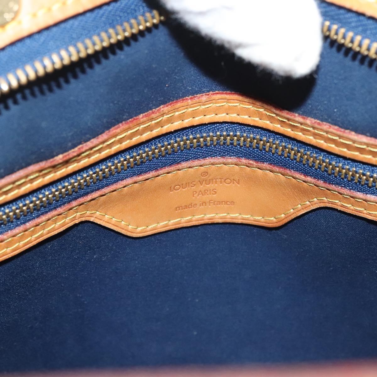 LOUIS VUITTON Vernis Blair MM Hand Bag 2way Grand blue M90054 LV Auth 126234