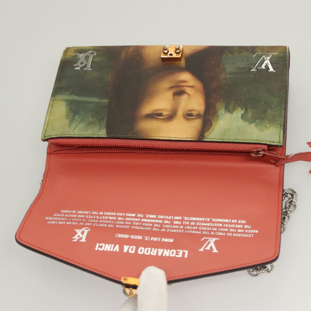 LOUIS VUITTON Masters Collection Pochette Chain Bag Pink M64626 LV Auth 126235