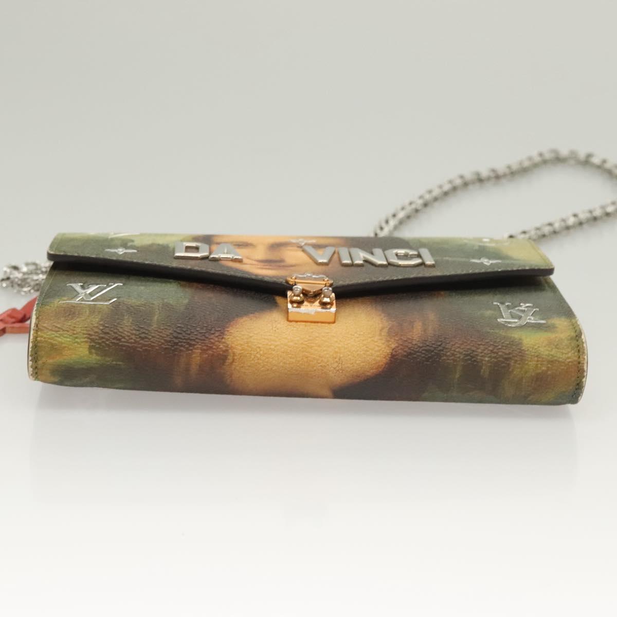 LOUIS VUITTON Masters Collection Pochette Chain Bag Pink M64626 LV Auth 126235