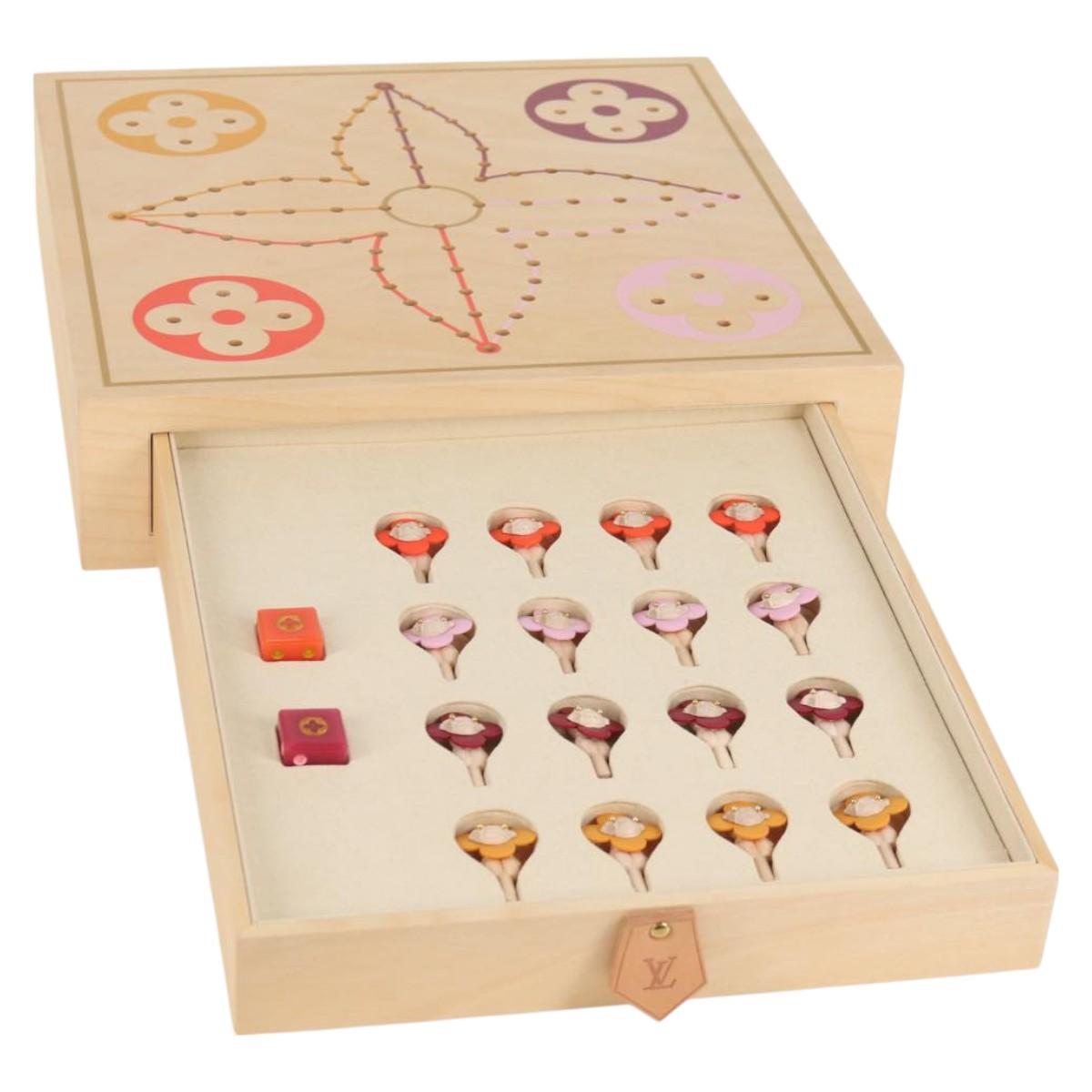 LOUIS VUITTON Vivienne Pegboard Game Wood Beige LV Auth 126237SM