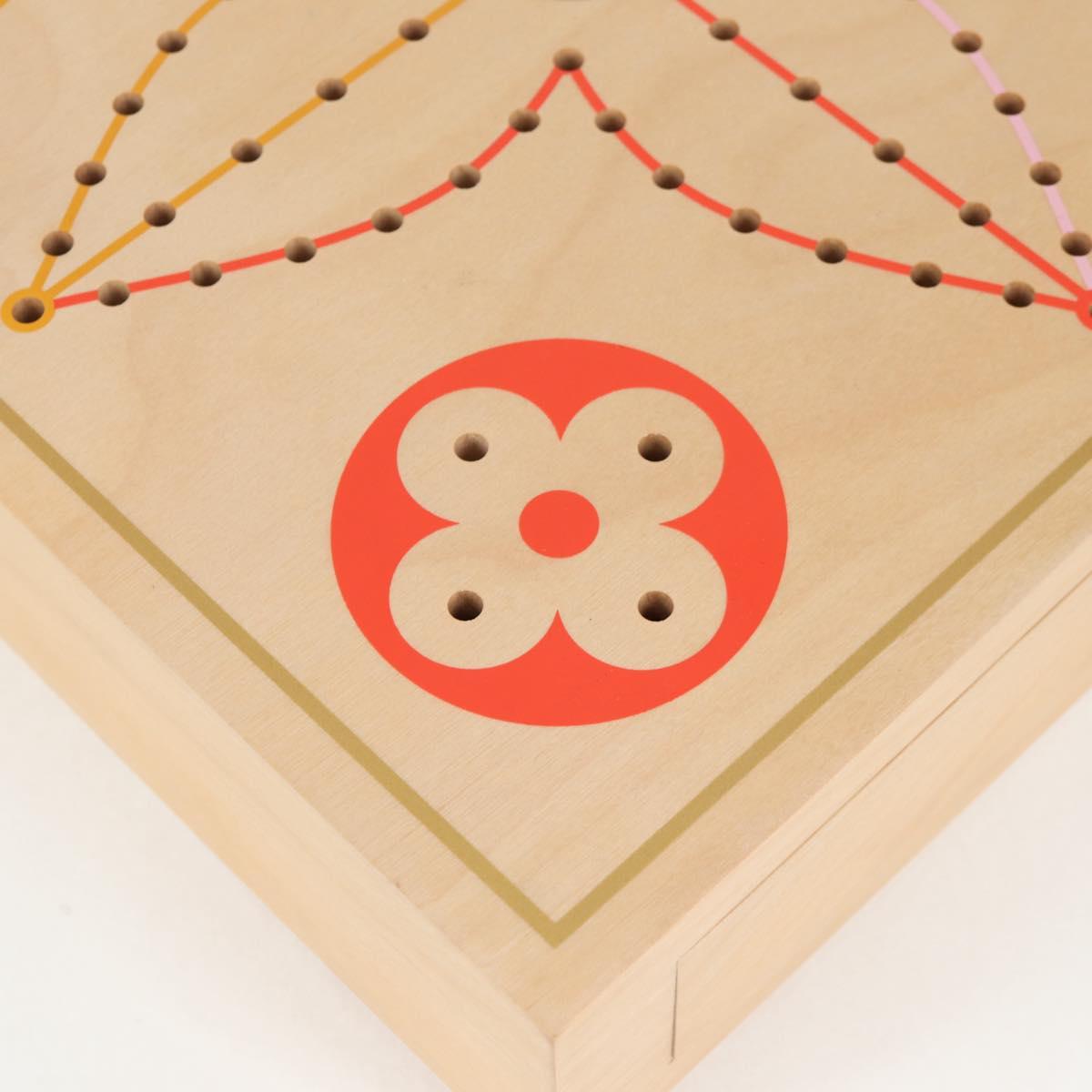 LOUIS VUITTON Vivienne Pegboard Game Wood Beige LV Auth 126237SM