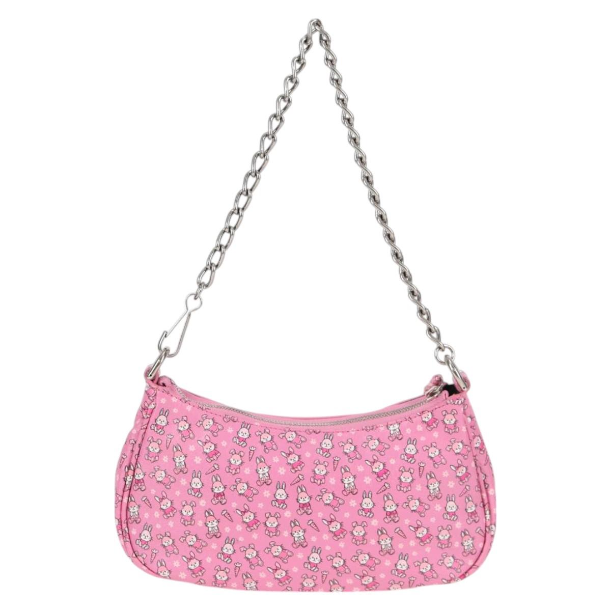 BALENCIAGA luka Goal Hand Bag Leather 2way Pink Silver 695814 Auth 126245M