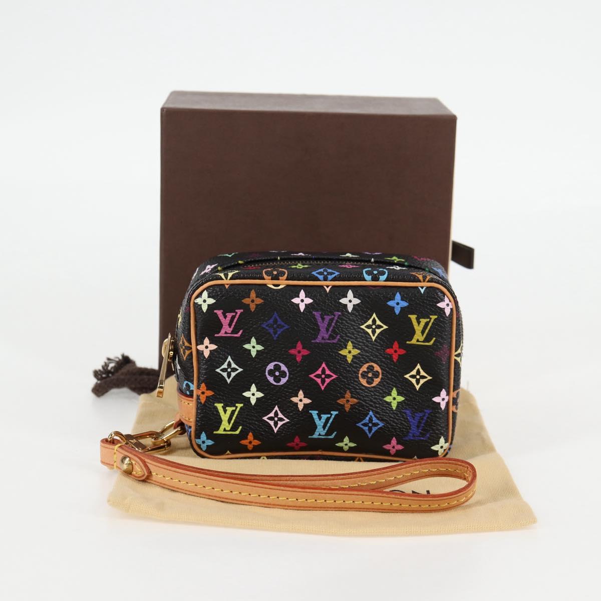 LOUIS VUITTON Multicolor Trousse Wapity Pouch Black M58034 Auth 126256AV
