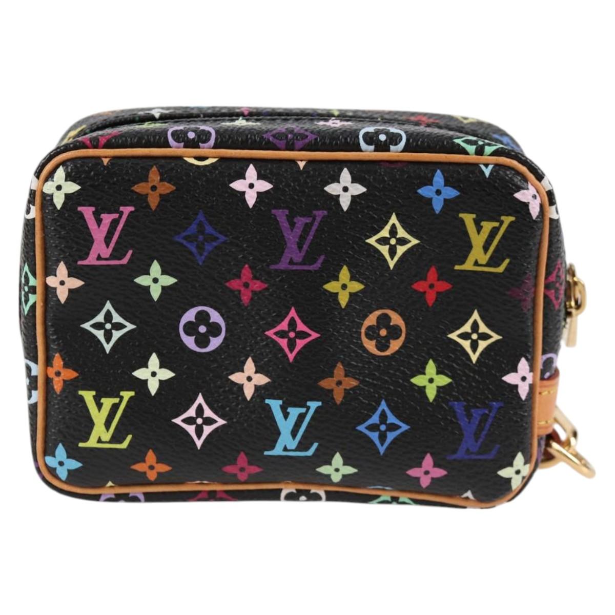 LOUIS VUITTON Multicolor Trousse Wapity Pouch Black M58034 Auth 126256AV