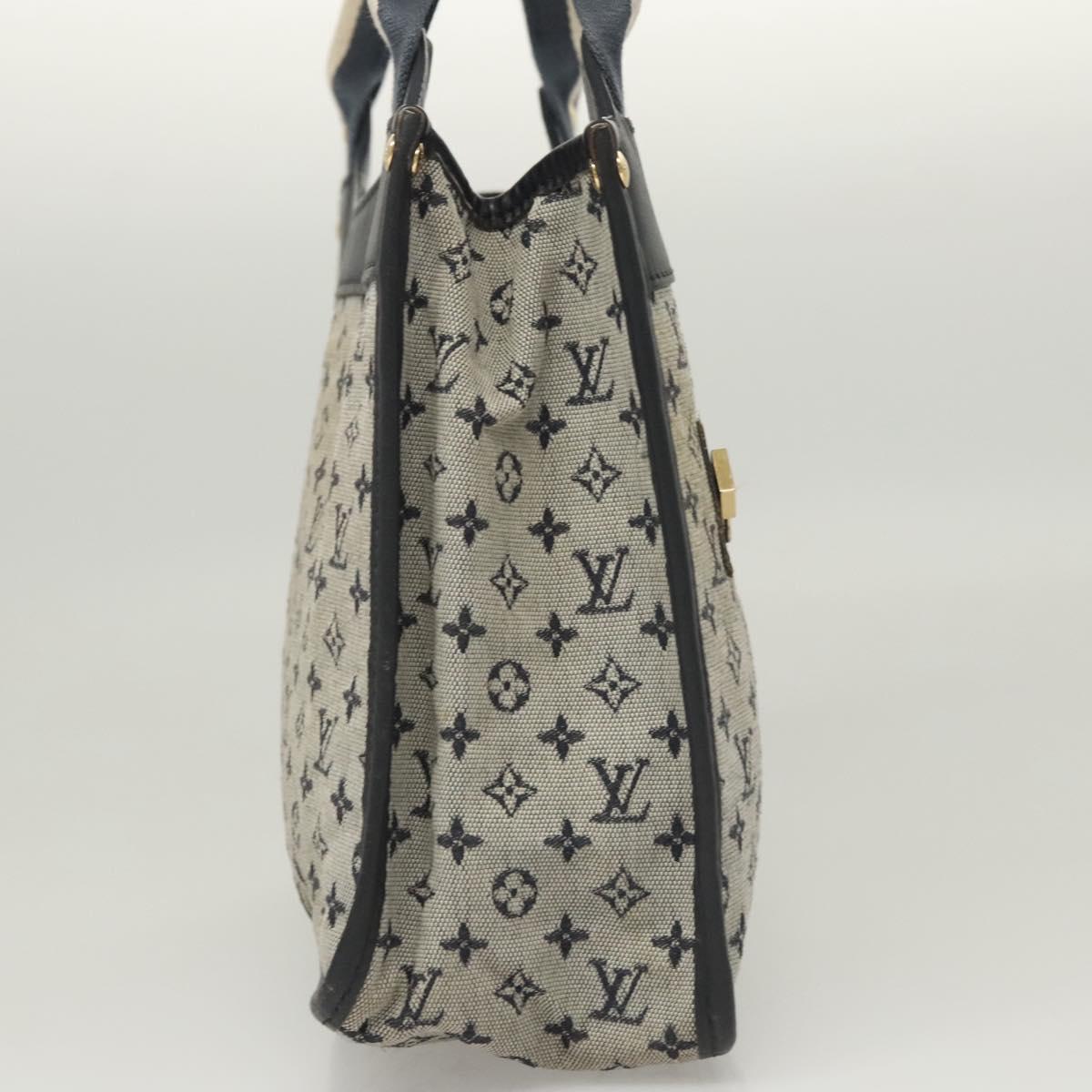 LOUIS VUITTON Monogram Mini Sac Catline Tote Bag Navy M92325 LV Auth 126282