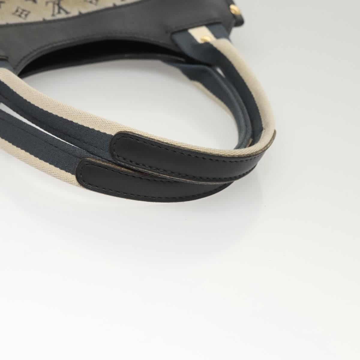 LOUIS VUITTON Monogram Mini Sac Catline Tote Bag Navy M92325 LV Auth 126282