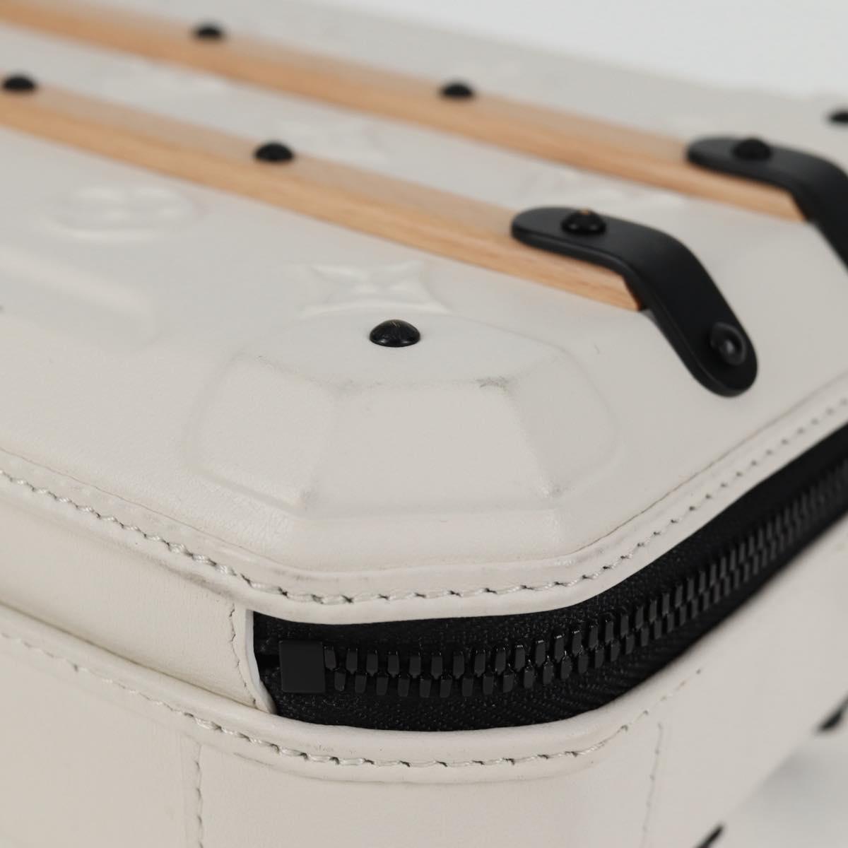 LOUIS VUITTON Monogram Future Trunk Hand Bag White M21950 LV Auth 126317M