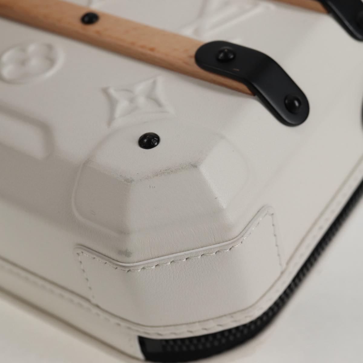 LOUIS VUITTON Monogram Future Trunk Hand Bag White M21950 LV Auth 126317M