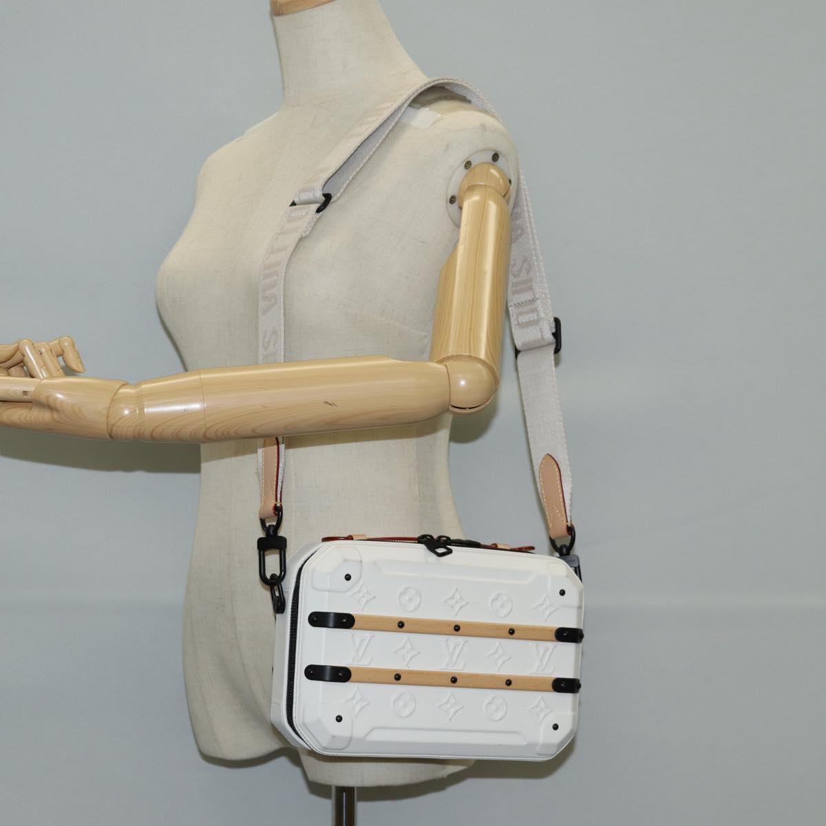 LOUIS VUITTON Monogram Future Trunk Hand Bag White M21950 LV Auth 126317M