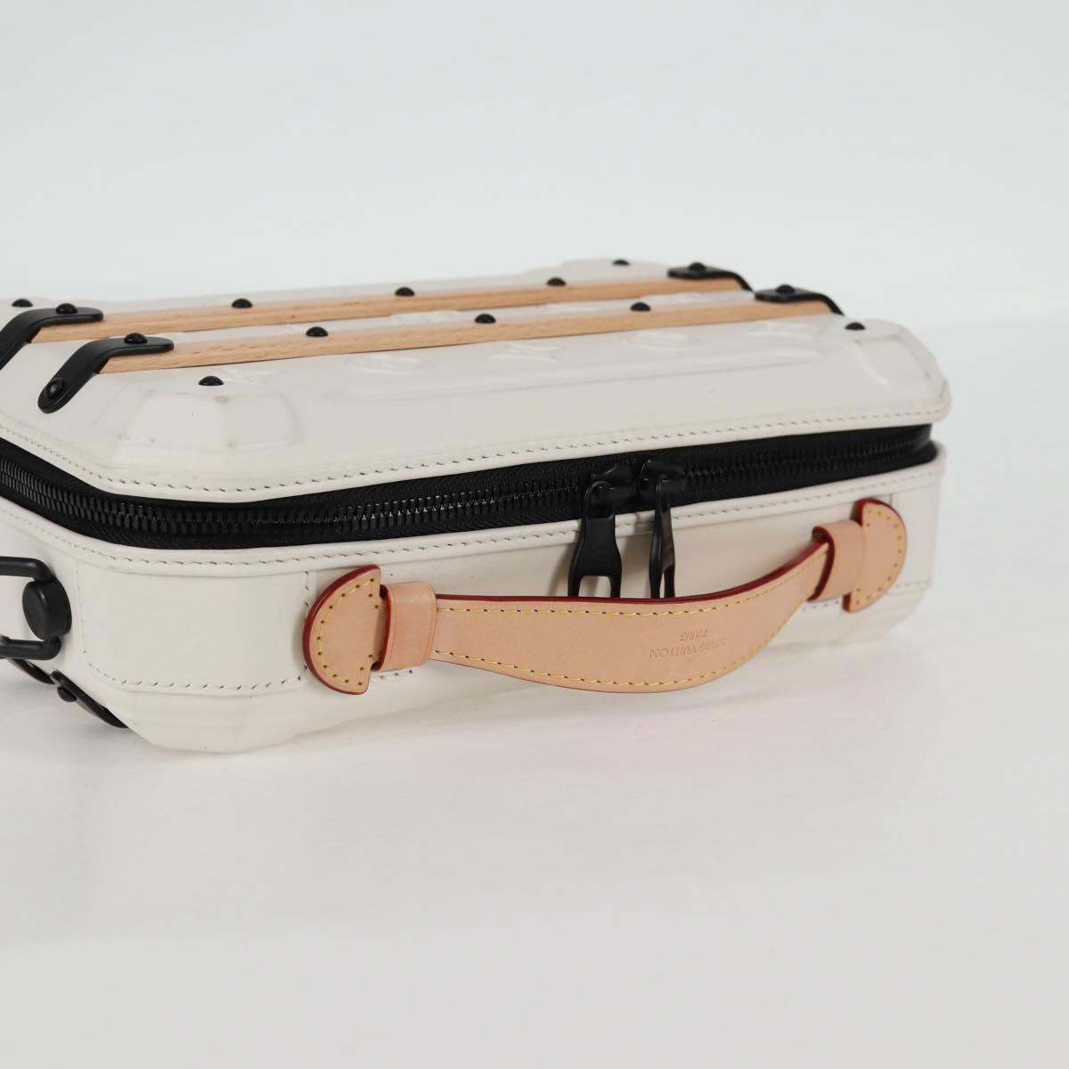 LOUIS VUITTON Monogram Future Trunk Hand Bag White M21950 LV Auth 126317M