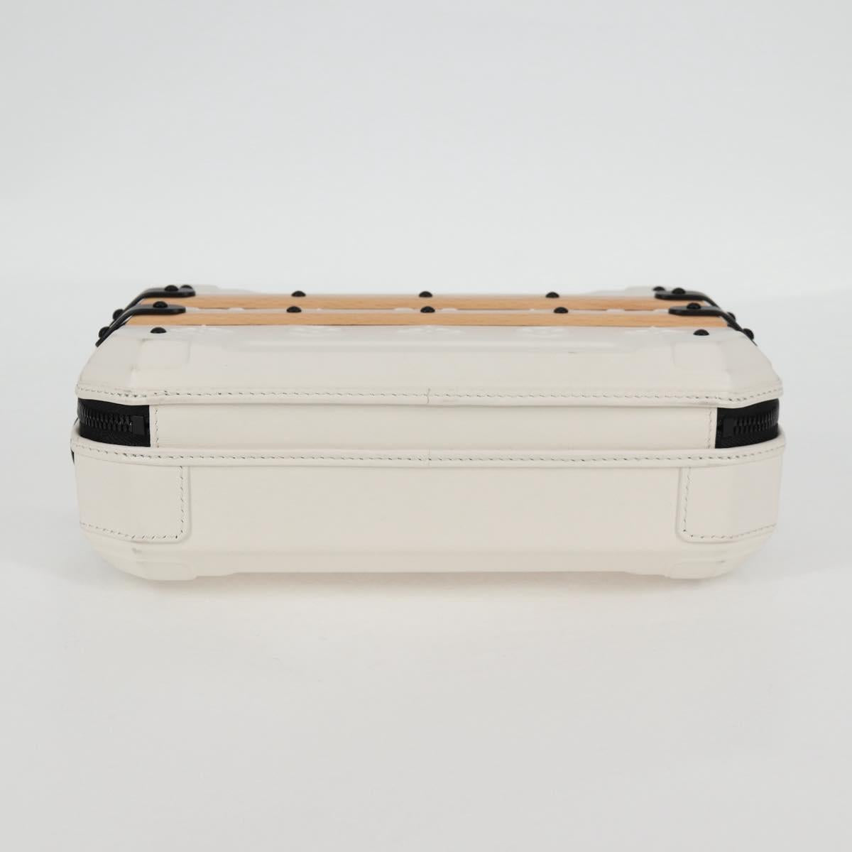 LOUIS VUITTON Monogram Future Trunk Hand Bag White M21950 LV Auth 126317M