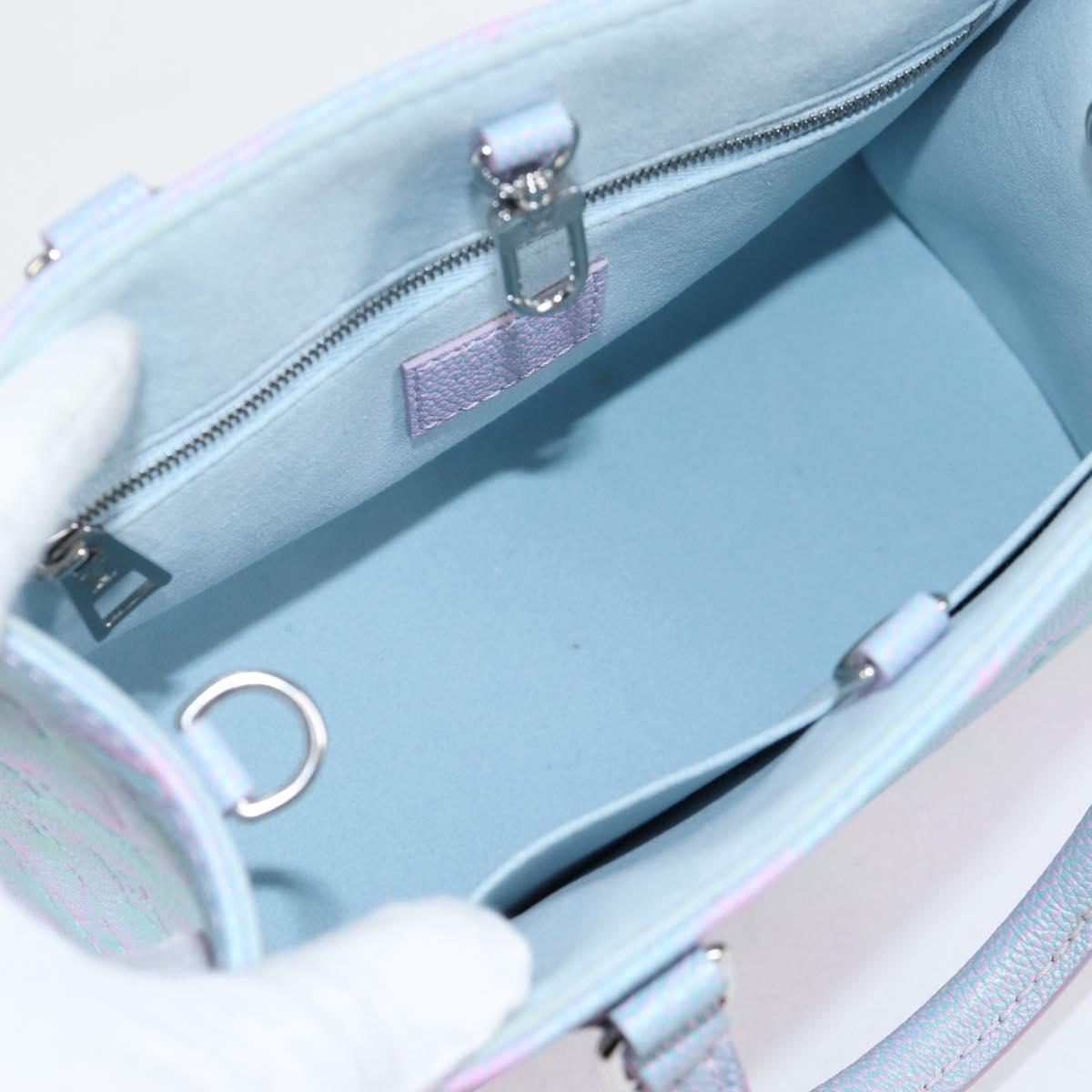 LOUIS VUITTON Monogram Empreinte On The Go PM Bag 2way Blue M46067 Auth 126345SM