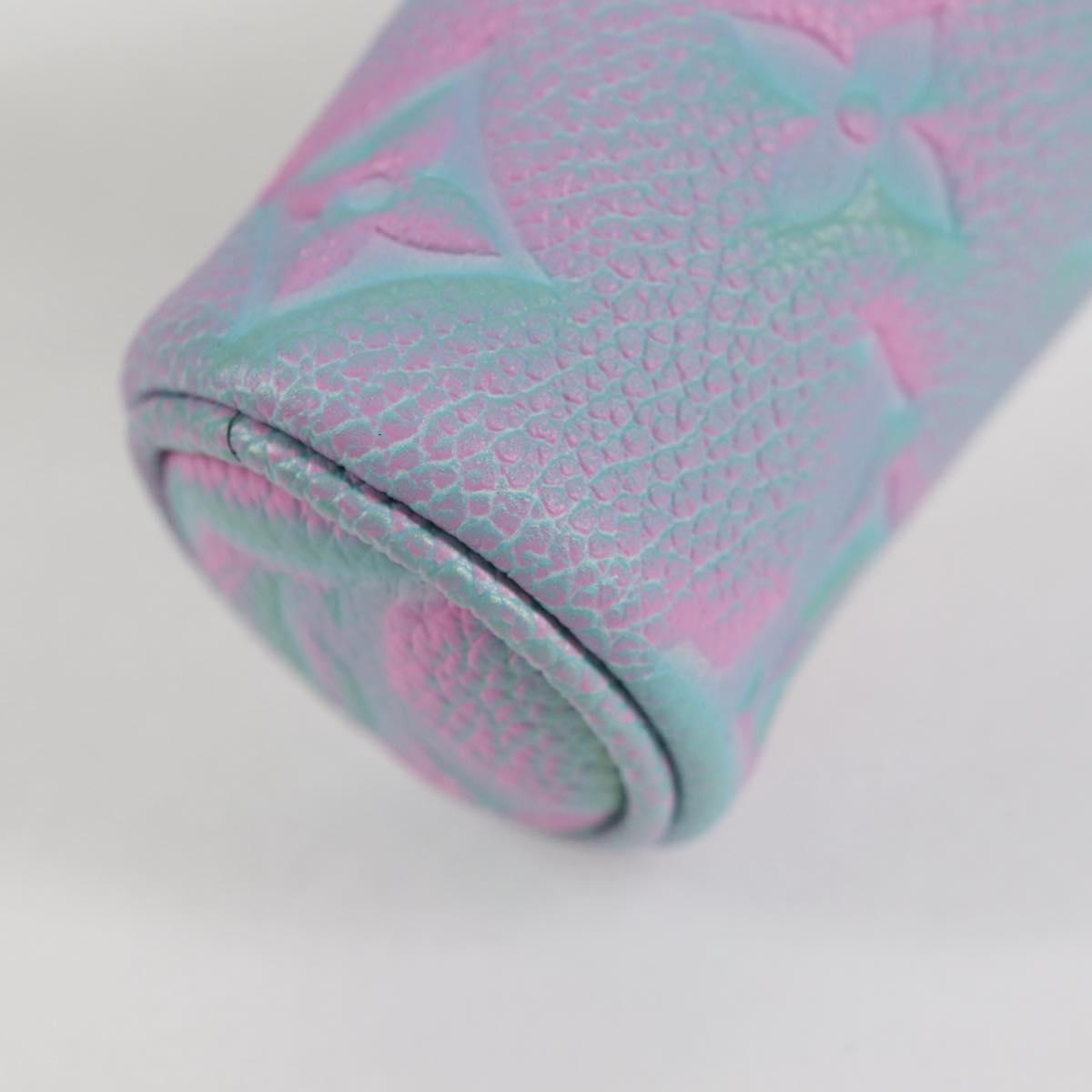 LOUIS VUITTON Monogram Empreinte Micro Papillon Pouch Lila M00837 Auth 126346SAM