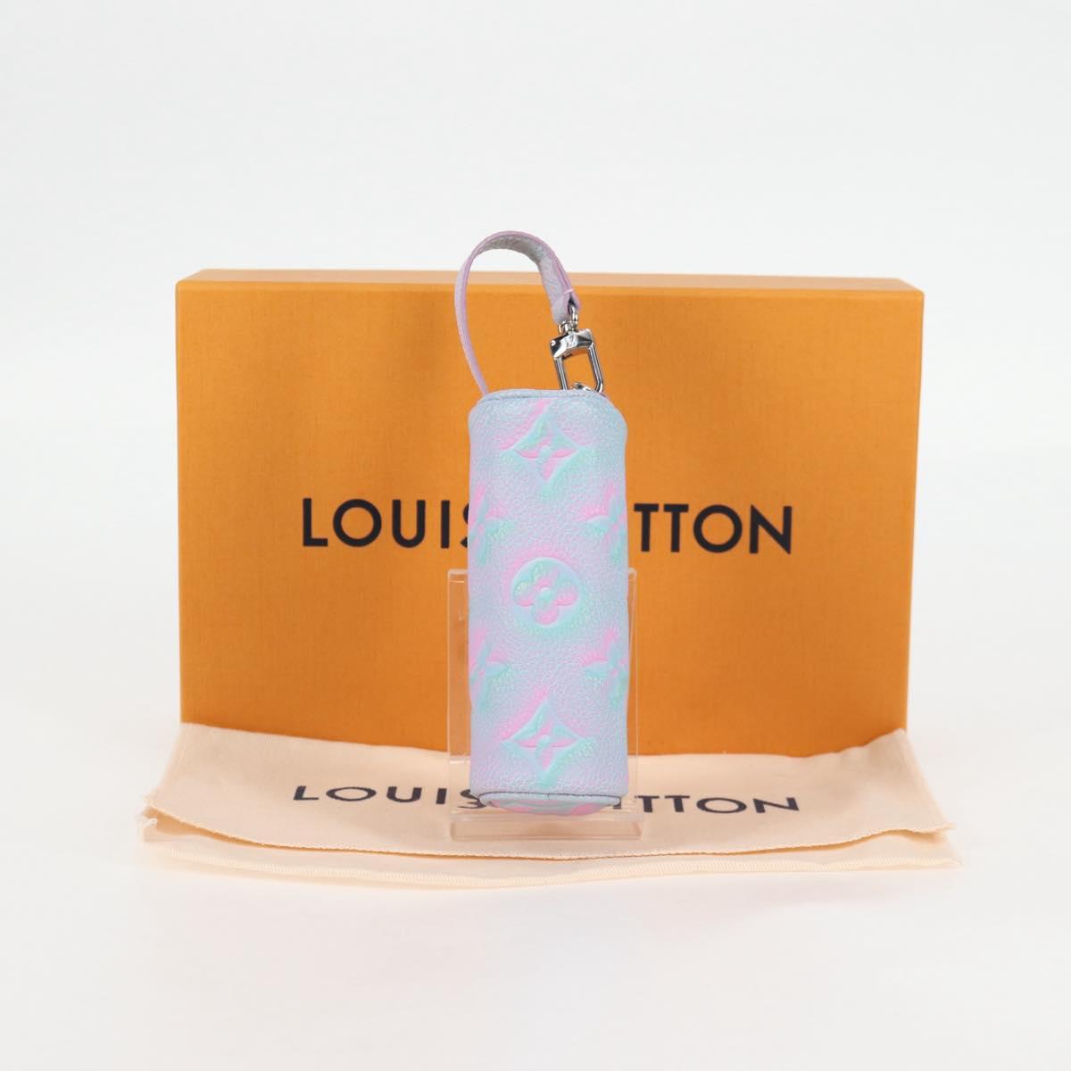 LOUIS VUITTON Monogram Empreinte Micro Papillon Pouch Lila M00837 Auth 126346SAM