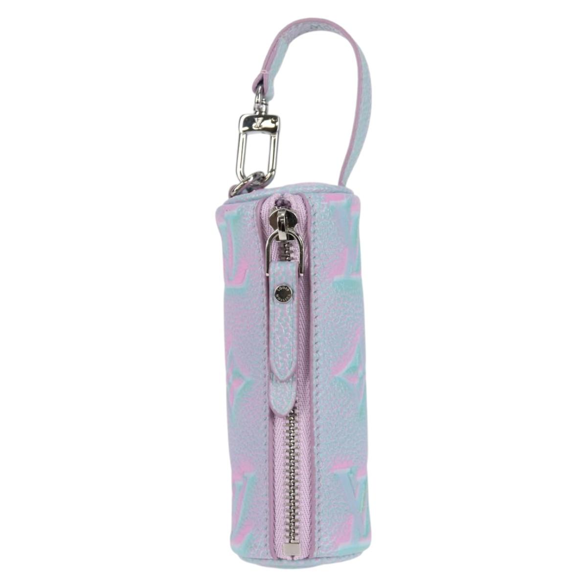 LOUIS VUITTON Monogram Empreinte Micro Papillon Pouch Lila M00837 Auth 126346M