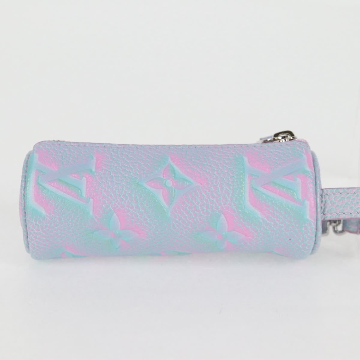 LOUIS VUITTON Monogram Empreinte Micro Papillon Pouch Lila M00837 Auth 126346SAM